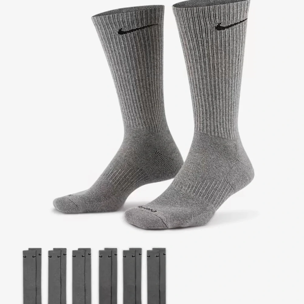 Nike Training Crew Socks (6 Pairs) Nike Everyday Cushioned